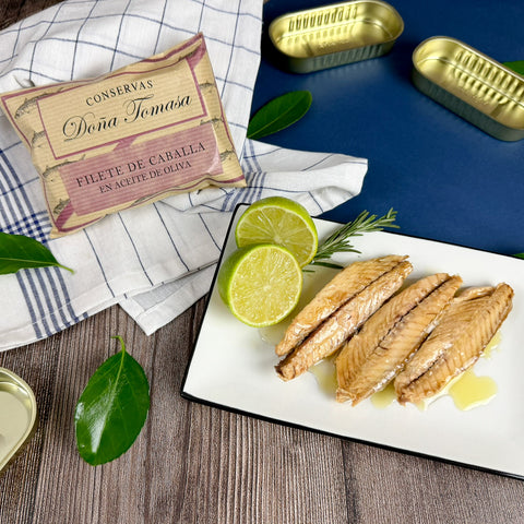 Filetes de caballa en aceite de oliva 190g