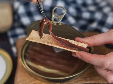 Anchoas de Costera del Cantábrico Ahumadas (12 filetes grandes) 90g