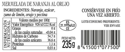 Confitures Artisanales 235g