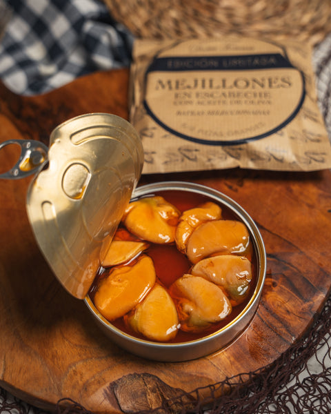 Mejillones en escabeche 6/8 piezas grandes 110g