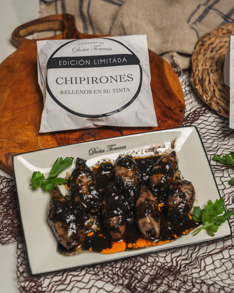 Chipirones rellenos en su tinta 110g