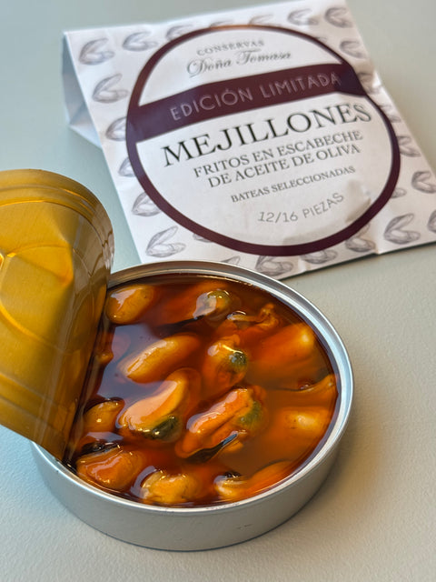 Mejillones fritos en escabeche (12/16 piezas) 110g