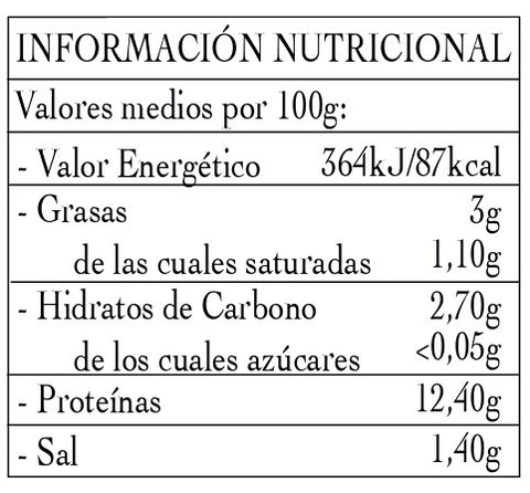 Almejas al Natural (25/30 piezas) 110g