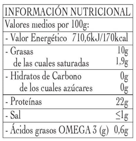 Lomo de Lubina imperial en aceite de oliva 120g