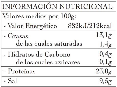 Anchoa Selección Primavera (12/14 filetes grandes) 80g