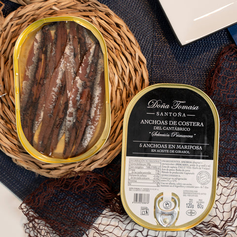 Anchoas de Costera Doña Tomasa (5 filetes en mariposa) 120g