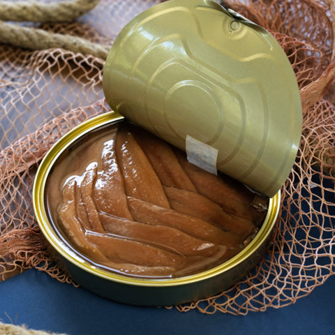 Lata abierta de anchoas 00 Selección Primavera Doña Tomasa, 10 filetes muy grandes