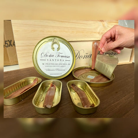Degustación de anchoas 00 Selección Primavera Doña Tomasa