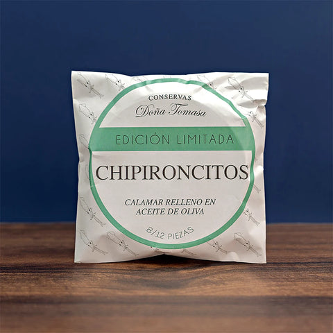 Chipironcitos rellenos en aceite de oliva 8/12 uds Ed. especial 110g
