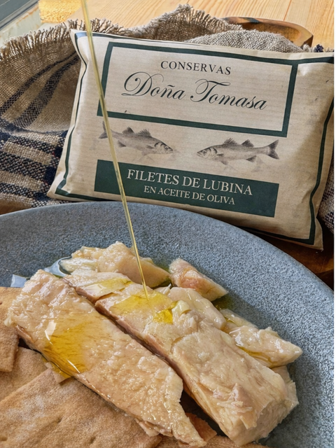 Filetes de Lubina en aceite de oliva 120g
