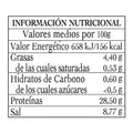 Información nutricional de las anchoas de costera Pandereta