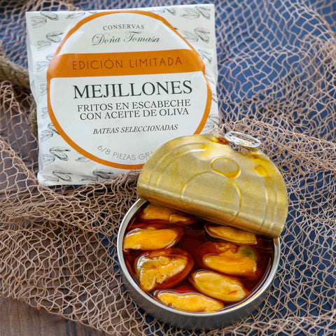 Mejillones en escabeche 6/8 piezas grandes 110g