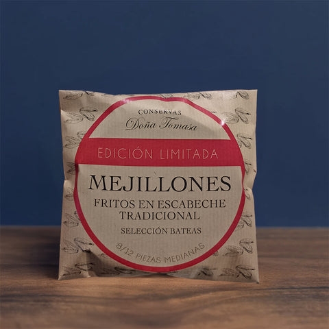 Mejillones Fritos en Escabeche Tradicional Selección Bateas (8/ 12 piezas) 110g