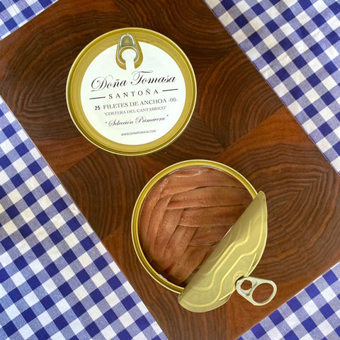 Presentación de anchoas Selección 00 Doña Tomasa